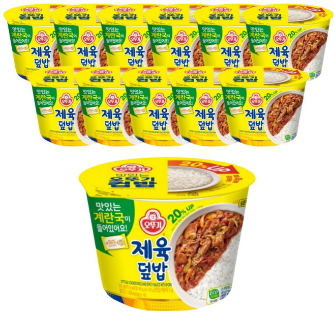 오뚜기 제육덮밥, 315g, 12개