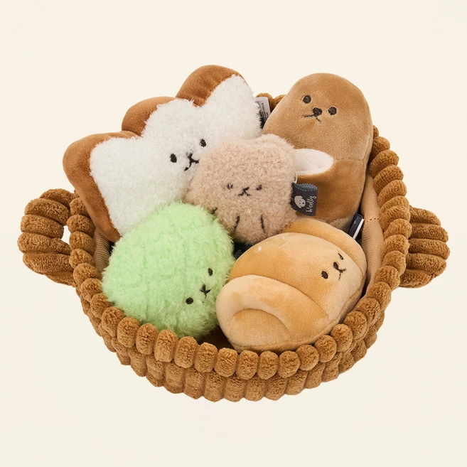 울리 강아지 베이커리 장난감 6종 세트, 혼합색상, 1세트 - 쿠팡