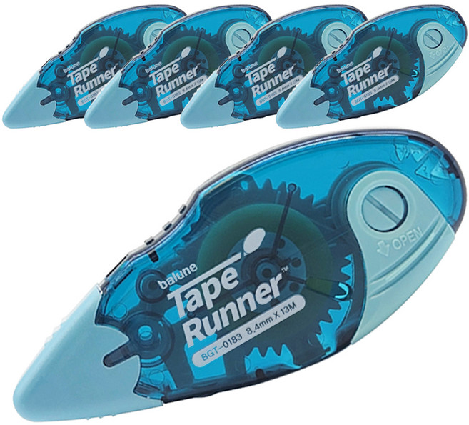 바르네 테이프러너 풀테이프 8.4mm x 13m BGT-0183, SKY, 5개