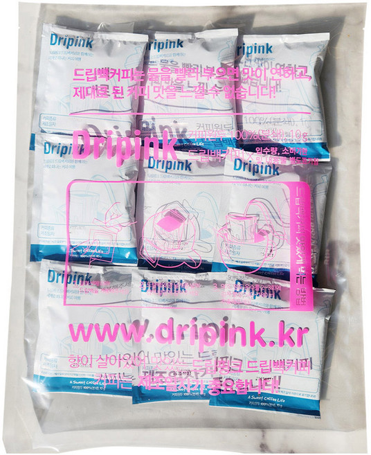 드립핑크 엘살바도르 드립백커피, 10g, 35개입, 1개