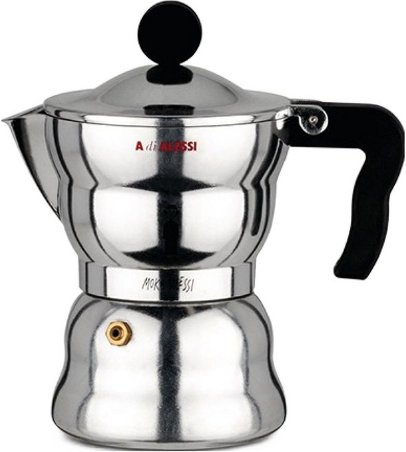 알레시 모카 알레시 에스프레소 커피메이커 3C AAM33/3, 블랙, 1개