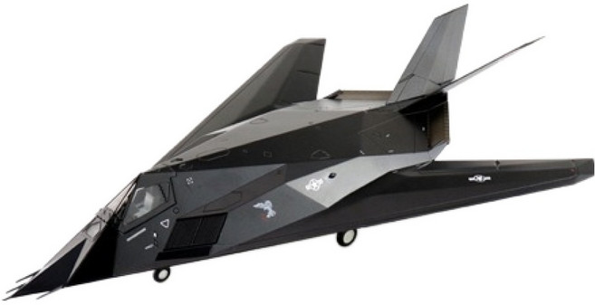 하비마스터 레프리카 1:72 F-117A 나이트호크 미공군 모형 2021 HM420375BK, 블랙, 1개