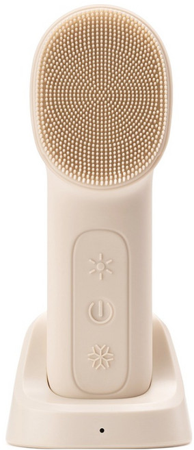 오아 냉온 진동 실리콘 클렌저, OCLS-001, 베이지