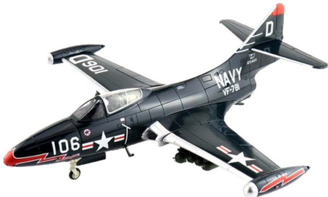 하비마스터 레프리카 1:48 Grumman F9F-5 전투기모형 HM418037BL, 블루, 1개