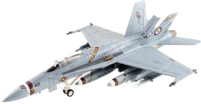 하비마스터 레프리카 1:72 F:A-18C 미해병대 전투기모형 2021 HM419560GY, 그레이, 1개