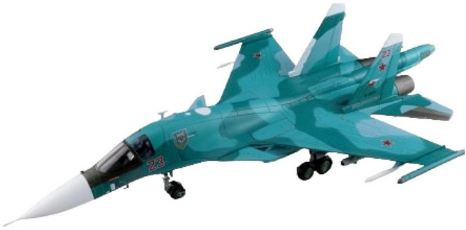 하비마스터 레프리카 1:72 SU-34 러시아 전투기모형 2023 HM419478CA, 혼합색상, 1개
