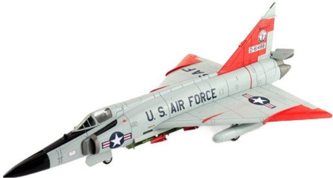 하비마스터 레프리카 1:72 F-102A 델타 전투기모형 1966 HM418716GY, 혼합색상, 1개