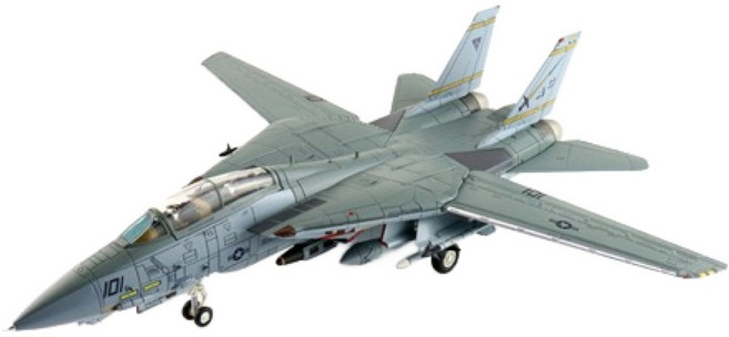 HOBBY MASTER 複刻版 1：72 F-14B NAS 歐西安那戰鬥機模型 2005 HM419423GY, 灰色, 1個