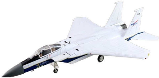 하비마스터 레프리카 1:72 F-15B 나사 AFB에어쇼 전투기모형 2022 HM420269WH, 화이트, 1개