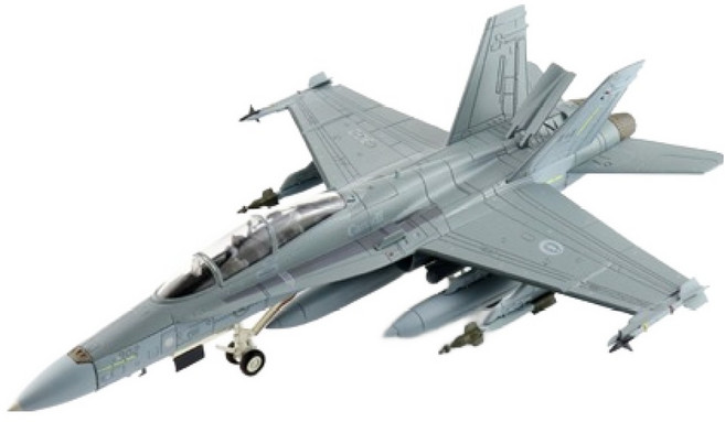 하비마스터 레프리카 1:72 CF-188b 호넷 전투기모형 2004 HM417207GY, 그레이, 1개