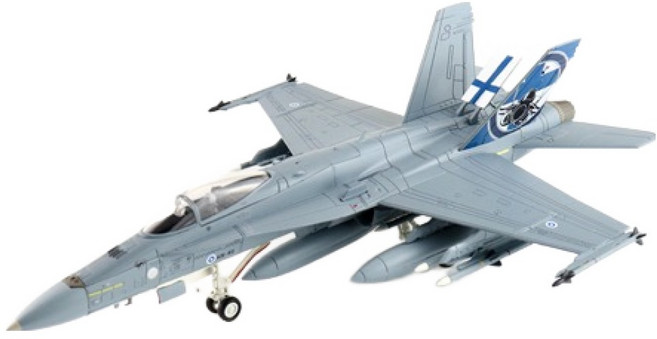하비마스터 레프리카 1:72 F:A-18C 핀란드공군 전투기모형 2023 HM419553GY, 그레이, 1개