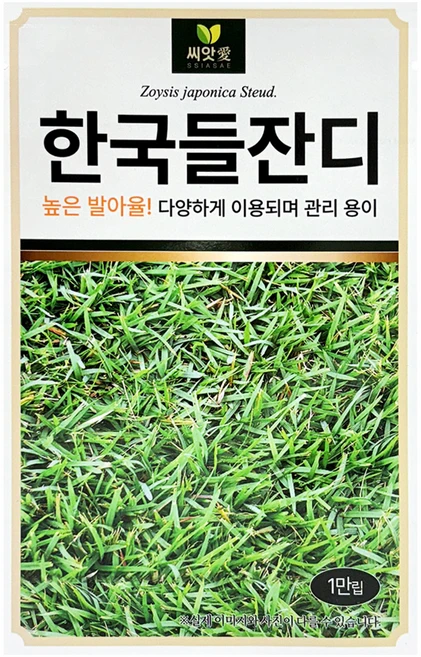 씨앗애 한국들잔디 씨앗 1만립, 1개 - 쿠팡