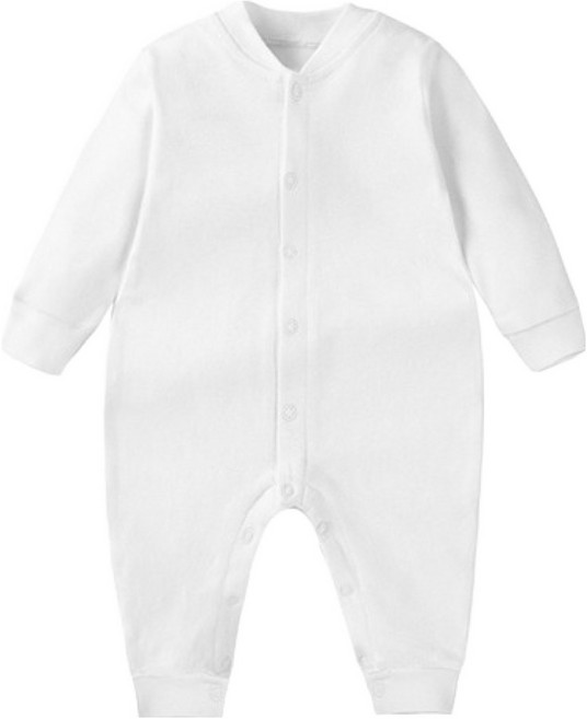 조이멀티 아동용 긴팔 무지 올인원 순면 우주복