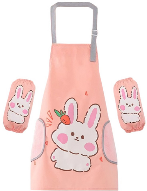 키즈트리 아동용 문센 미술 촉감놀이 앞치마 + 팔토시 세트 WQ-001