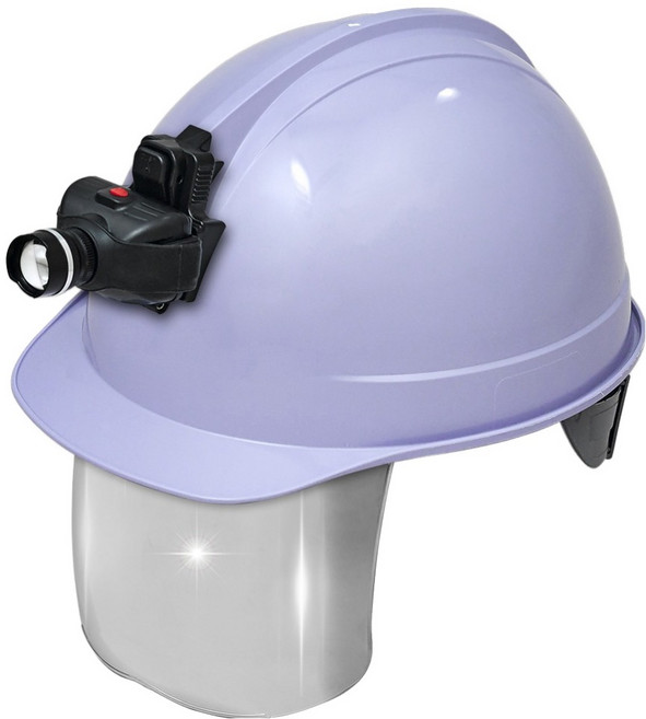 동명 고급형 일반창 실버보안경 안전모 헤드랜턴포함 라이트퍼플, 1세트