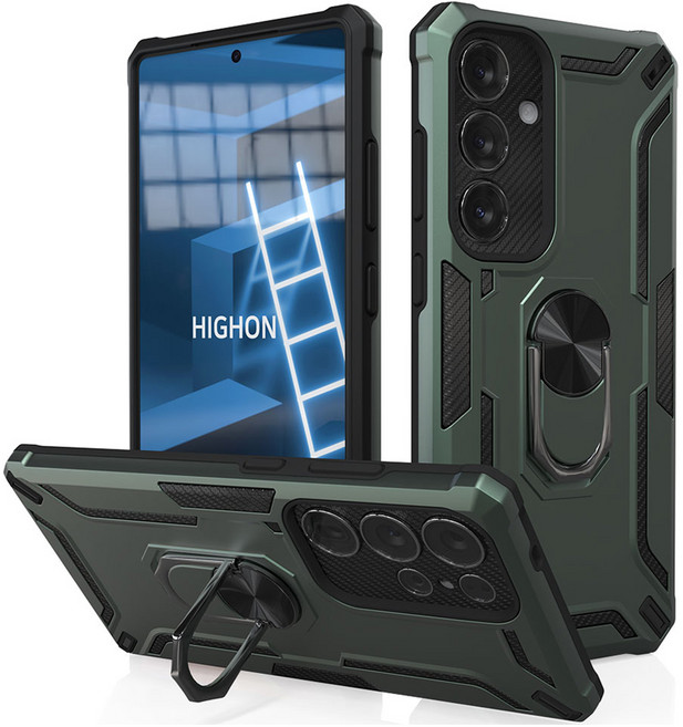 하이온 메탈 기어링 스탠드 범퍼 휴대폰 케이스