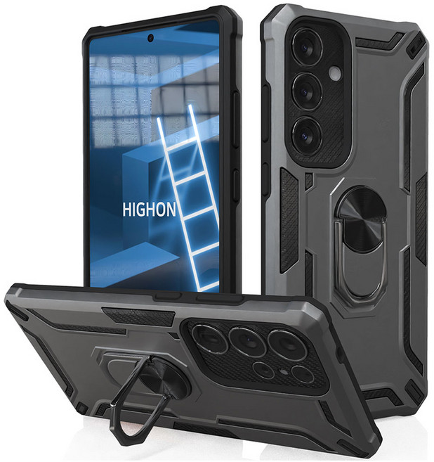 하이온 메탈 기어링 스탠드 범퍼 휴대폰 케이스