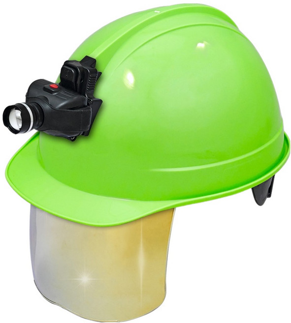 동명 고급형 일반창 골드보안경 안전모 헤드랜턴포함 그린, 1세트