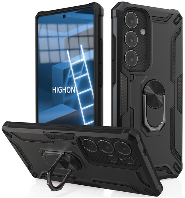 하이온 메탈 기어링 스탠드 범퍼 휴대폰 케이스