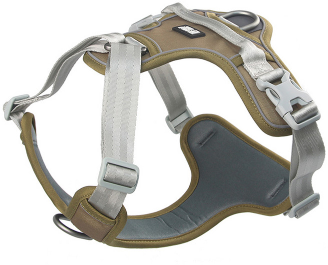 와일드독 강아지 라이트 하네스, 탄브라운, 1개