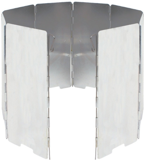 벅703 캠핑 버너 8단 바람막이 + 파우치 세트, 실버(바람막이), 1세트