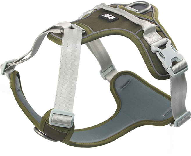 와일드독 강아지 라이트 하네스, 카키, 1개