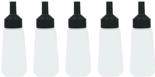 리빙패밀리 원터치 소스통 블랙, 360ml, 5개