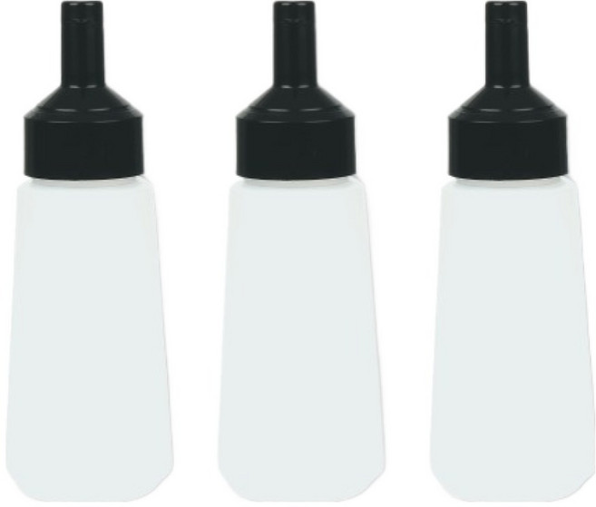 리빙패밀리 원터치 소스통 블랙, 360ml, 3개