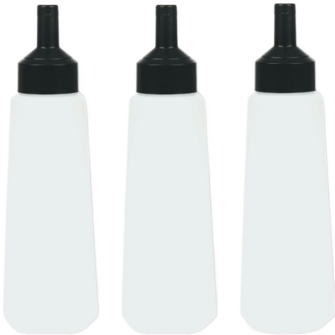 리빙패밀리 원터치 소스통 블랙, 700ml, 3개