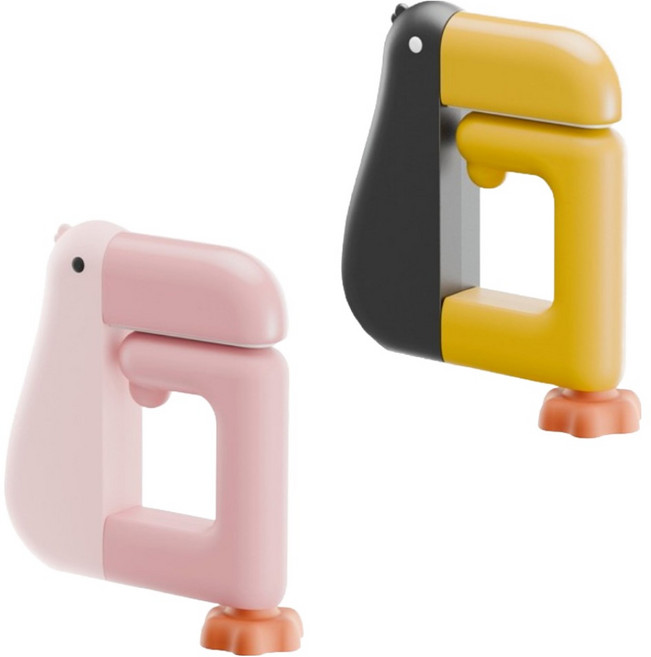 헬돈 휴대용 헤드셋 거치대 2종 세트, 블랙, 핑크, 1세트