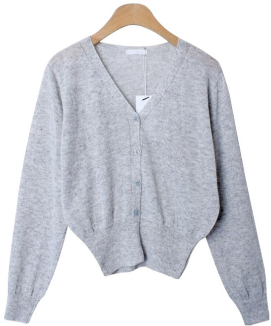 린다샵 여성용 냉감 통기성 시나리 린넨 세미 크롭 브이넥 가디건 cpcd3437k52