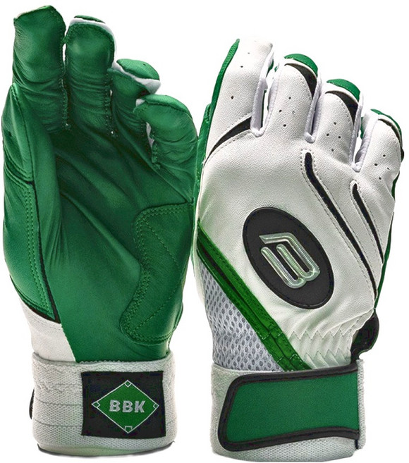 비비케이 야구 배팅장갑 세트 BG395 양손용, 그린, 1세트