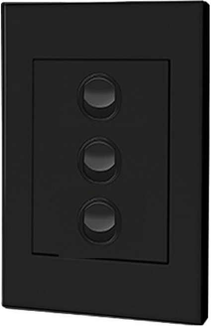 르그랑 엑셀 VIVO Simple 올블랙 3구 스위치, 1개