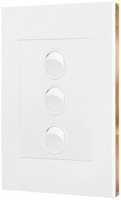 르그랑 엑셀 VIVO Simple 3구 스위치 로즈골드틀 + 화이트, 1개