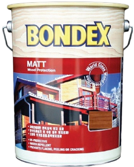 본덱스 방부 방충용 도료 743 레드우드 5L, 1개