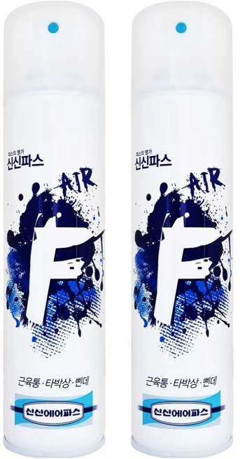 신신파스 F 뿌리는 스프레이 파스 300ml, 1개입, 2개 - 쿠팡
