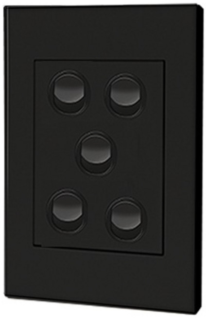 르그랑 엑셀 VIVO Simple 5구 스위치 올블랙, 1개