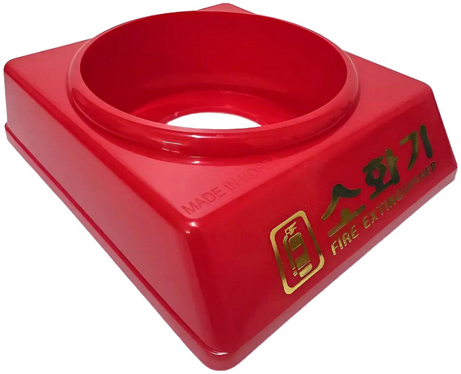 케이파이어 한국소방 국산 ABC 분말 3.3kg 소화기 받침대, 레드, 1개