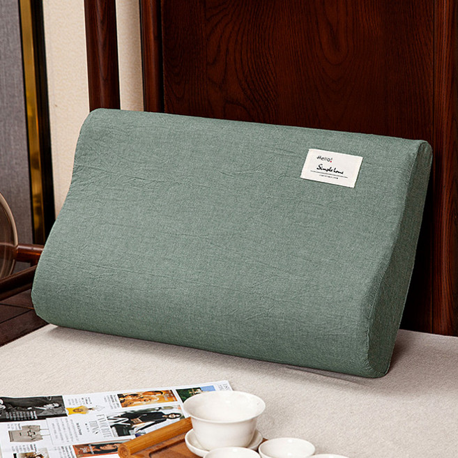 허그온잠 워싱면 사계절용 라텍스 굴곡형 메모리폼 베개커버