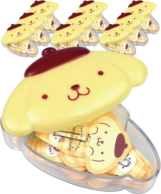 바이하츠 폼폼푸린 통 + 표시 클립 10p 세트, 10세트