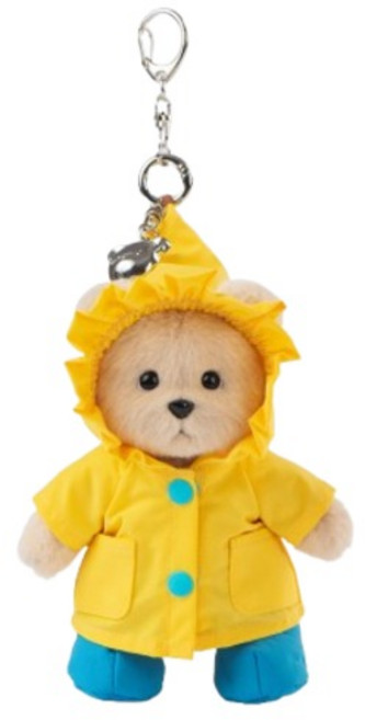 테디테일즈 우비 레나베어 키링, 노란우비 + 밀크티, 1개, 15cm