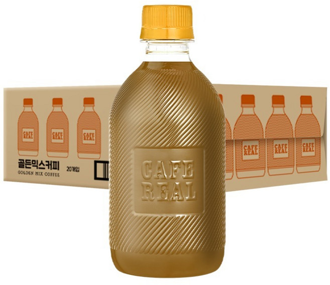 까페리얼 로스티크 골든 믹스 커피 무라벨, 400ml, 20개