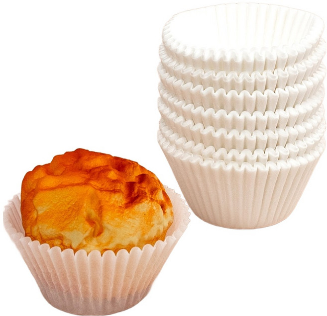 제이팩토리 베이킹 머핀 유산지컵 55mm, 화이트, 200개