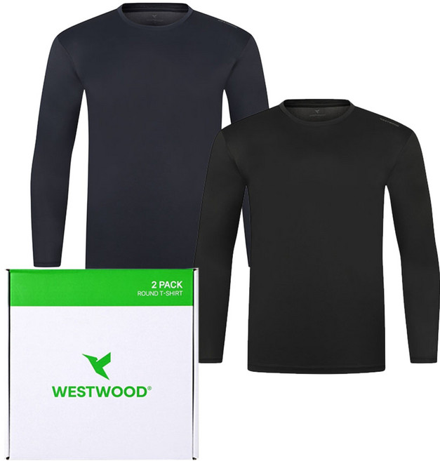 웨스트우드 남성용 C 베이스 라운드 티셔츠 2종 세트 WP1MTCT771