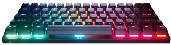 스틸시리즈 Mini 기계식 게이밍 유선 텐키리스 키보드, 블랙, Apex Pro Gen 3 Mini BLACK-US, 마그네틱축(자석축)