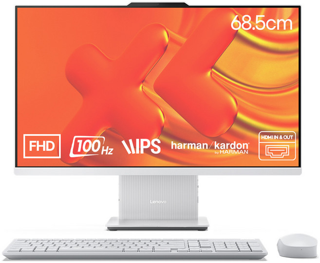 레노버 2025 아이디어센터 AIO 27IRH9 코어i5 인텔 13세대, Cloud Grey, 16GB, 512GB, WIN11 Home, F0HM00MTKR