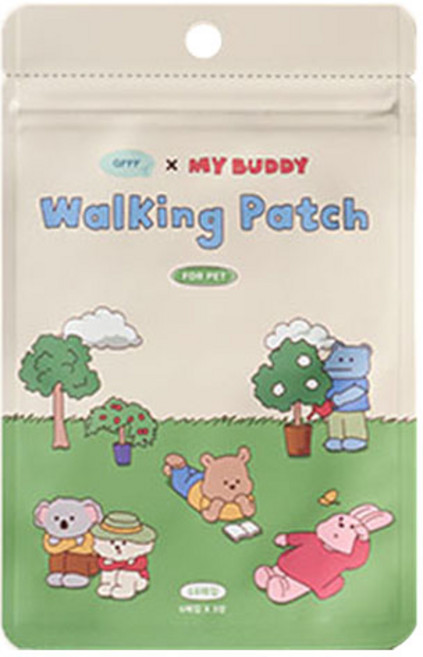 동원아르르 강아지 데일리라이크 마이버디 워킹 패치 18p, 혼합색상, 1개