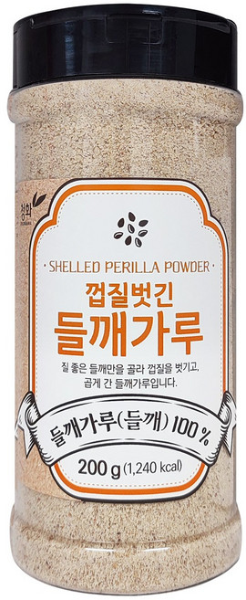 청화농산 껍질벗긴 들깨가루, 200g, 1개