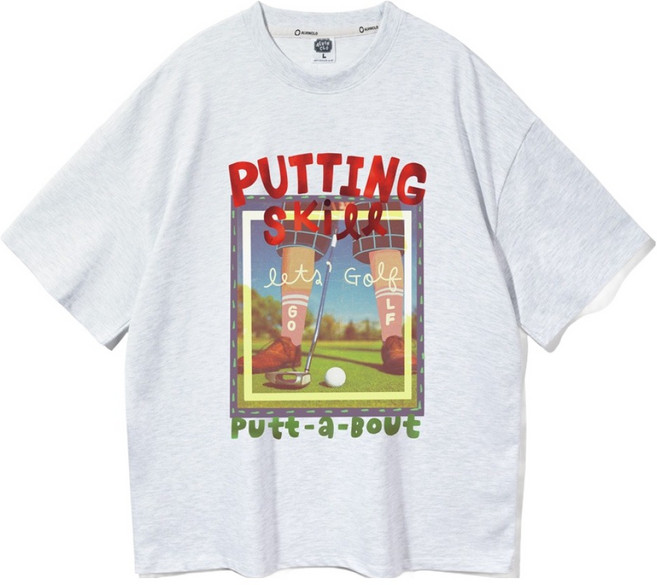 앨빈클로 남녀공용 퍼팅스킬 오버핏 반팔티 AST4554