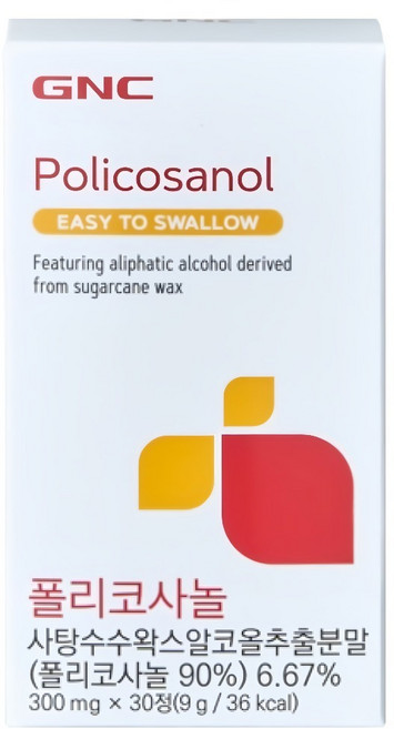 GNC 폴리코사놀 9g, 1개, 30정